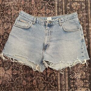 Vintage Calvin Klein Jena Shorts // Light Wash